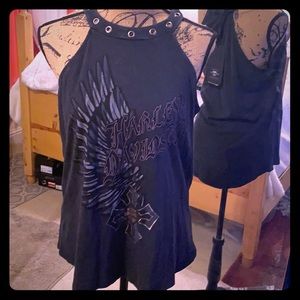 Tank Wing cross halter Harley Davison